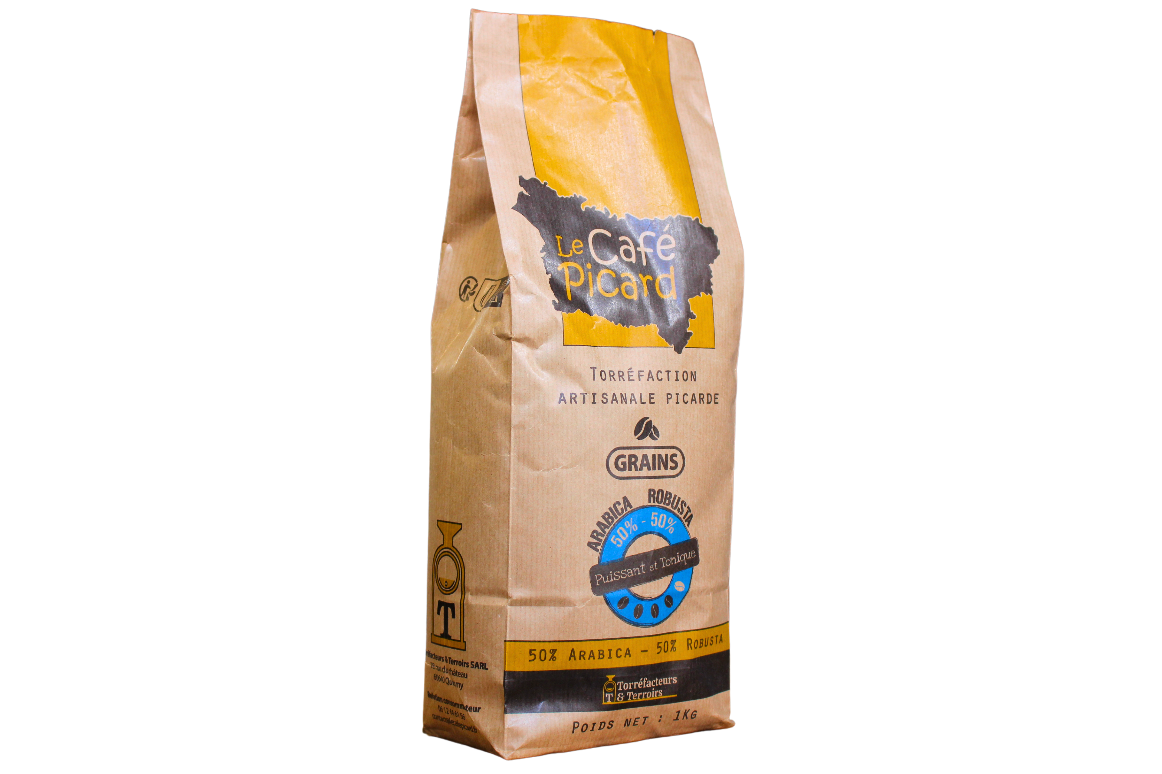 Mélange 50% Arabica / 50% Robusta - Tonique & Puissant